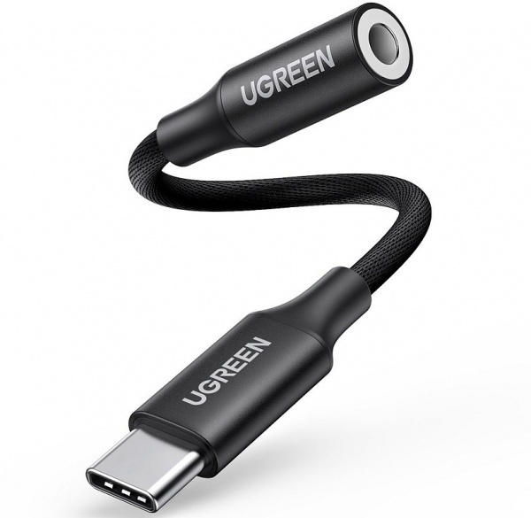 UGREEN AV161 audio adapter USB-C to mini jack 3.5mm (black)