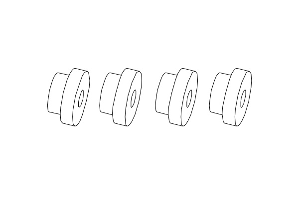 Turbo Racing kluzné ložisko 4ks Modely aut IQ models