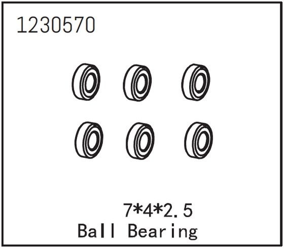 Ball Bearing 7*4*2.5 (6)
